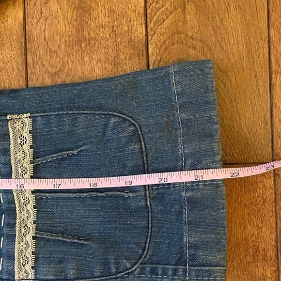 A Priori Denim Jacket with Lace Detail and Pockets - Picture 7 of 8